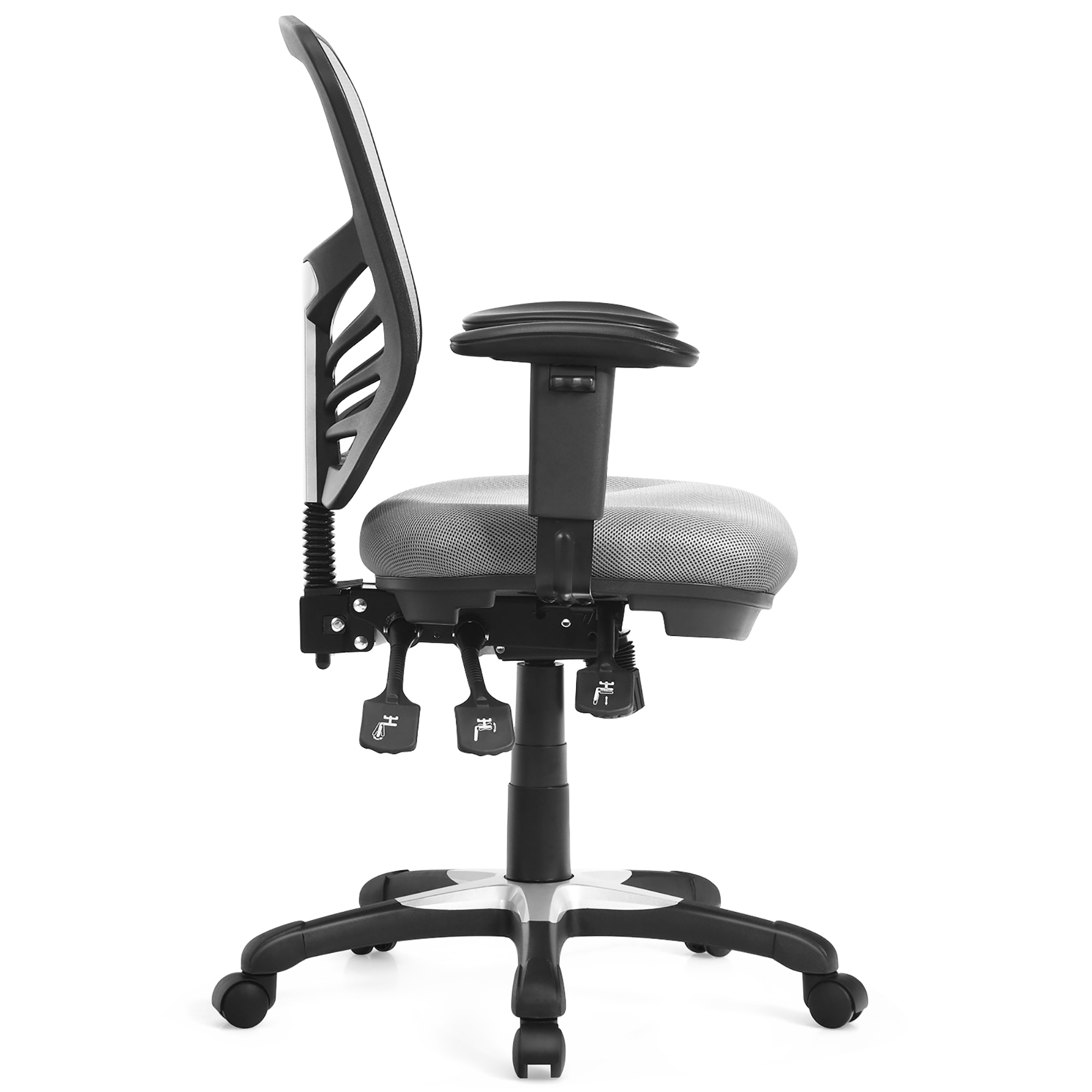 Costway Black Ergonomic Mesh Office Chair Adjustable High Back