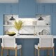 preview thumbnail 28 of 66, 1 - Light Modern Metal 11.02" Bowl Dome Island Pendant Light