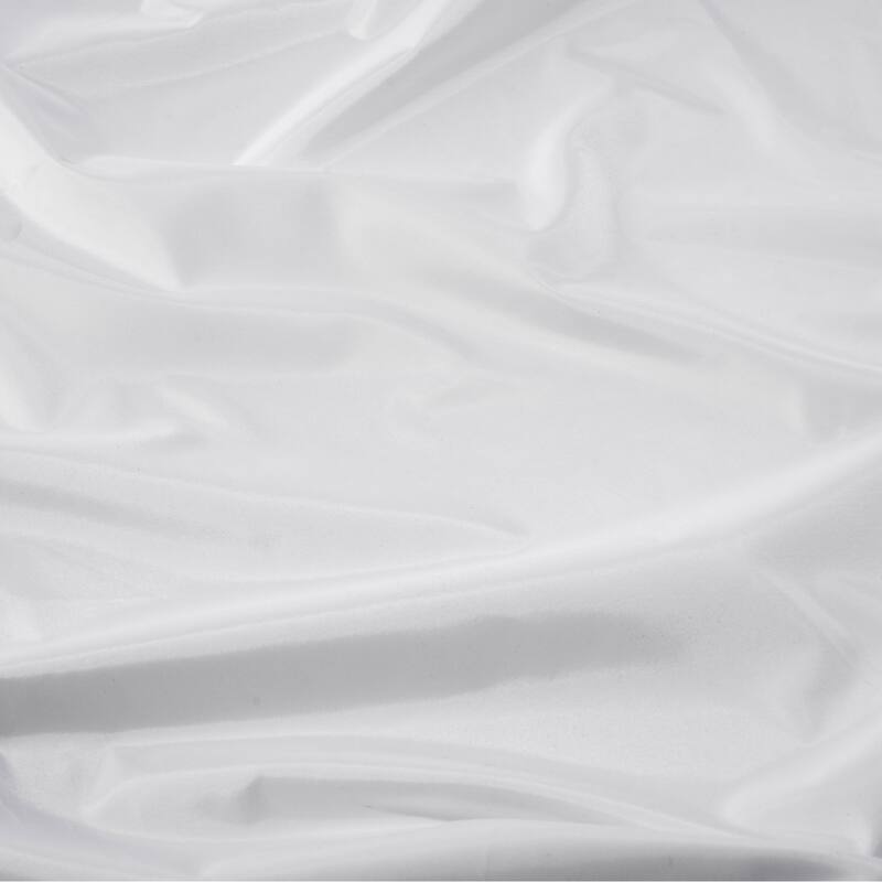 Croydex White Hookless Polyester Shower Curtain 70 in. x 70 in.