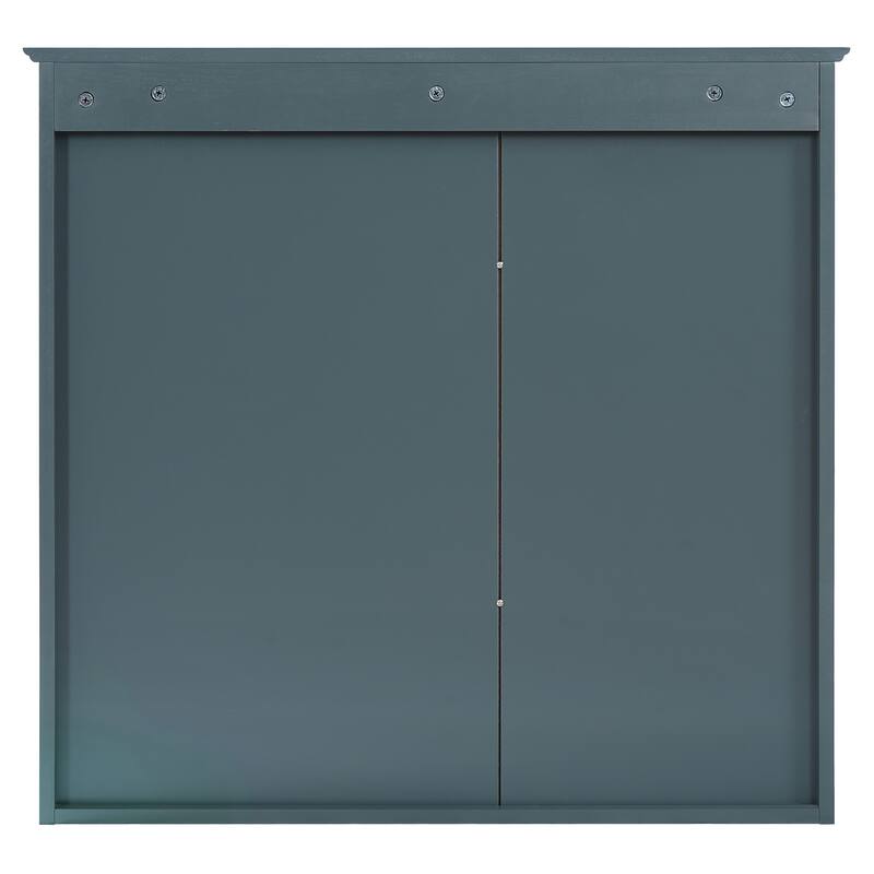 2-in-1 Bathroom Mirror Cabinet, 30 inch Wall Mounted Medicine Cabinet with Adjustable Shelves & Soft Close Doors