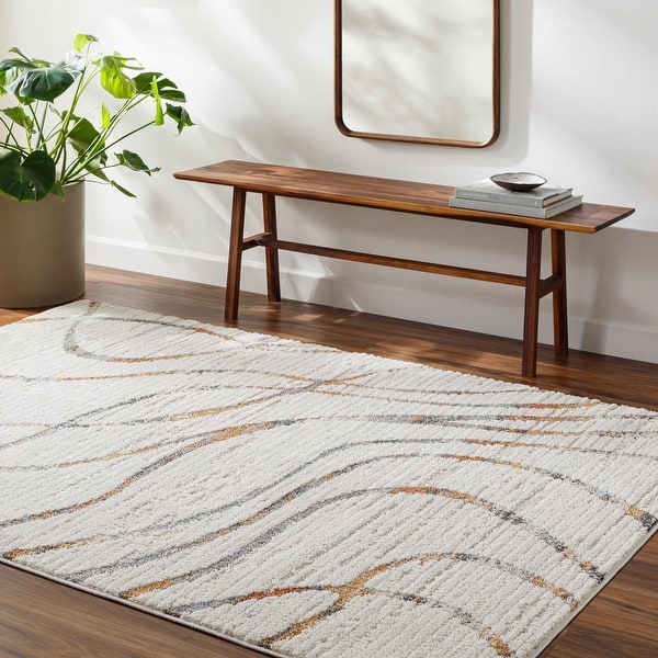 slide 2 of 6, Valet Modern Abstract Area Rug Gray/Multi - 5' 3" x 7'