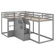 preview thumbnail 17 of 16, Metal Twin-over-Twin Bunk Bed with Guardrails, Separable into 2 Beds, Space-Saving