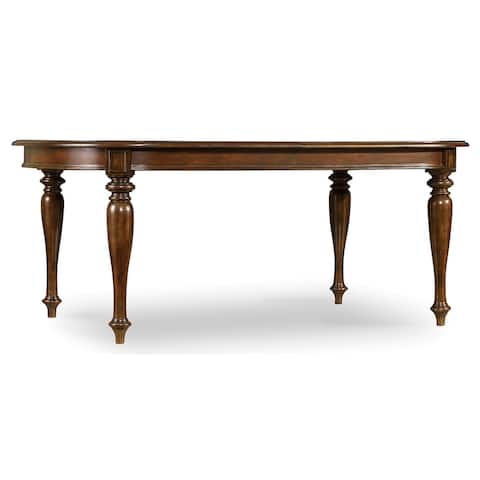 Leesburg Leg Table with Two 18'' Leaves - 76"x30.25"x44"