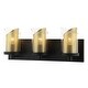 preview thumbnail 9 of 7, Varaluz So Inclined 3-Light Glass and Mesh Bathroom Vanity Light