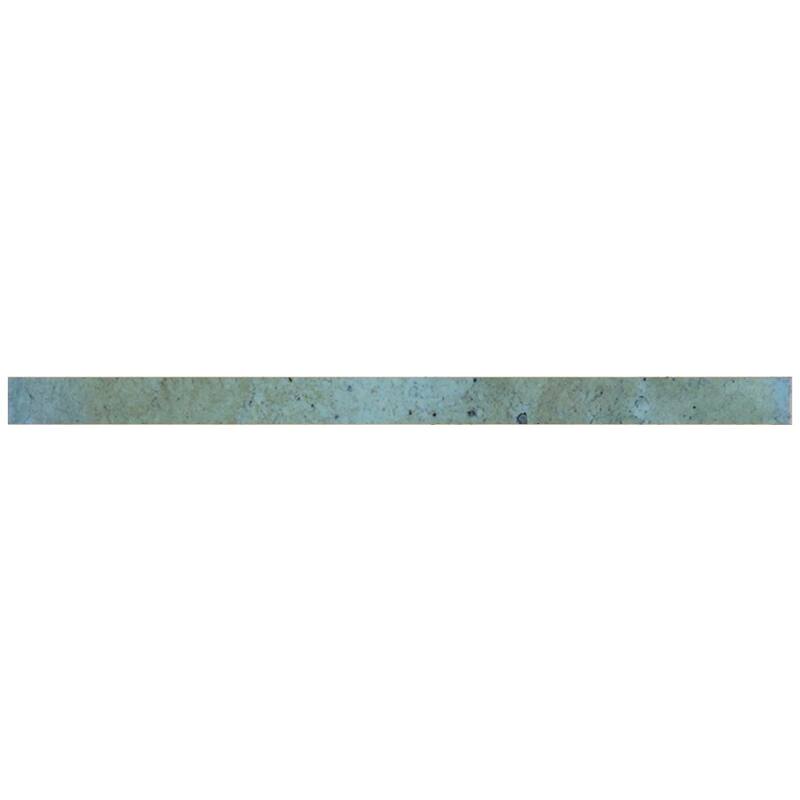 Apollo tile 0.5" x 8" Antiek Glossy Blue Ceramic Tile (0.7 sq ft/case) - 10 Pack