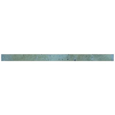 Apollo tile 0.5" x 8" Antiek Glossy Blue Ceramic Tile (0.7 sq ft/case) - 10 Pack