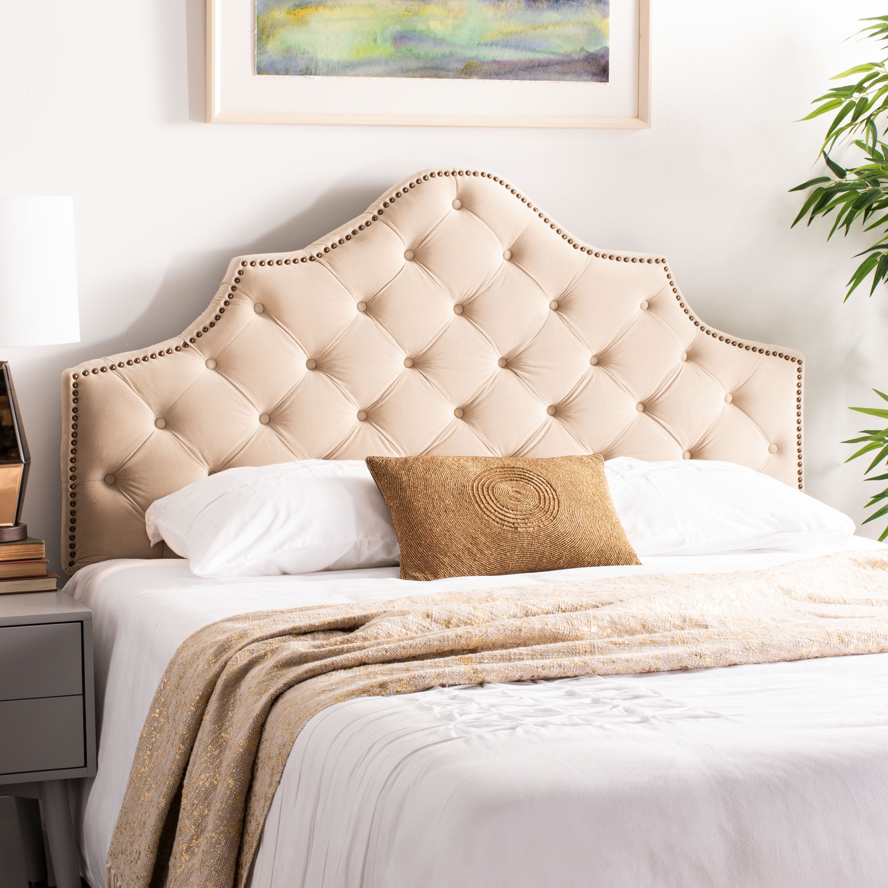 Safavieh shop upholstered headboard