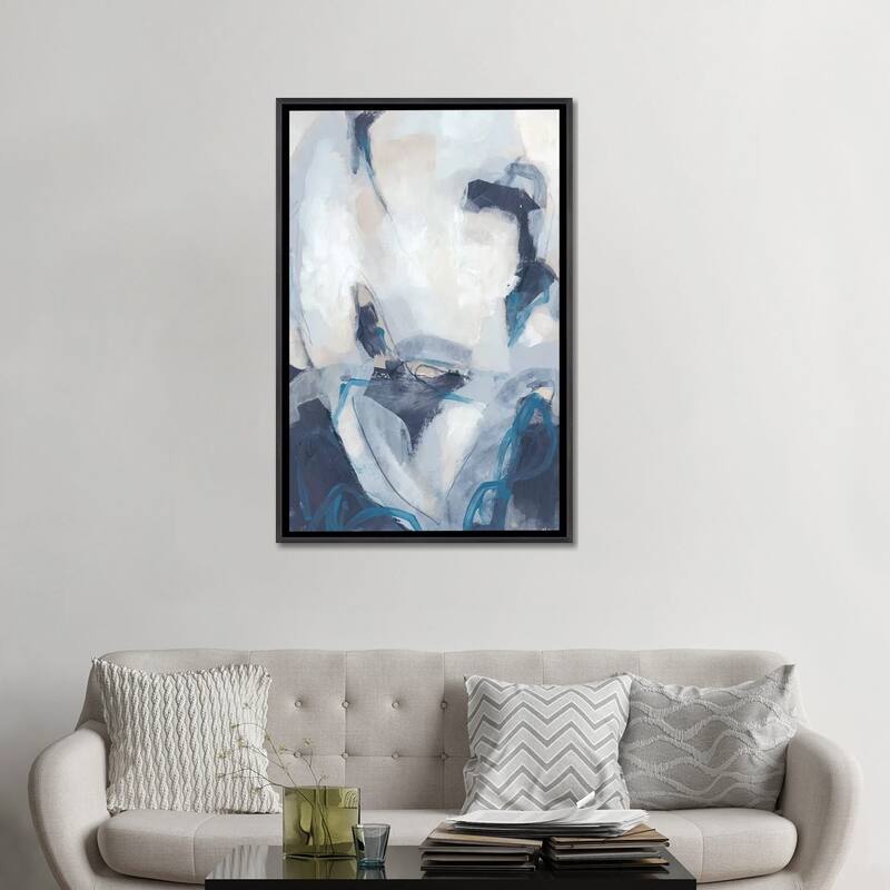 iCanvas "Blue Process II" by June Erica Vess Framed