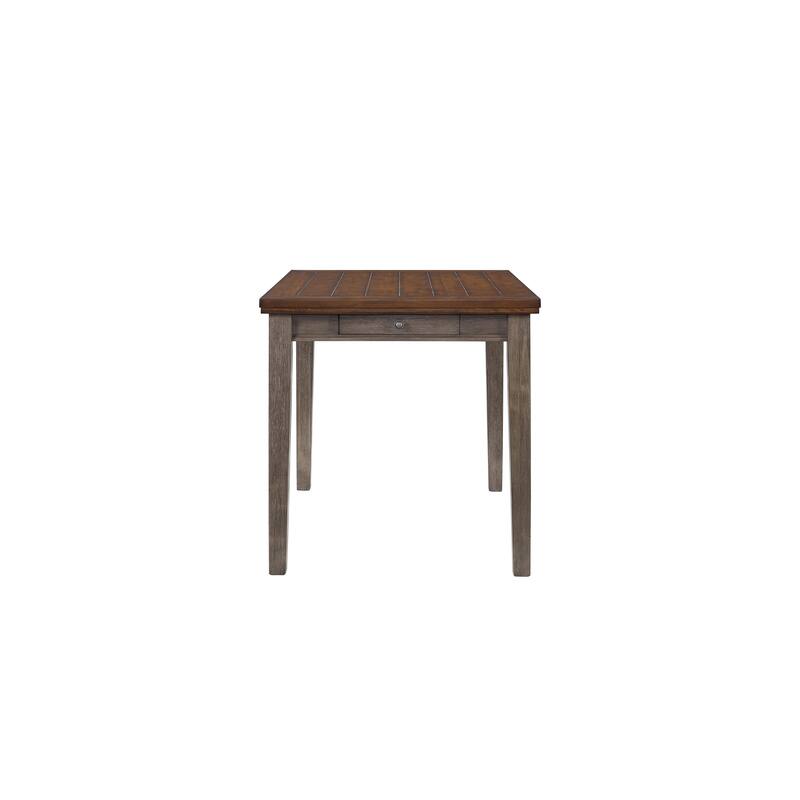 Counter Height Two Tone 4 Drawer Dining Table