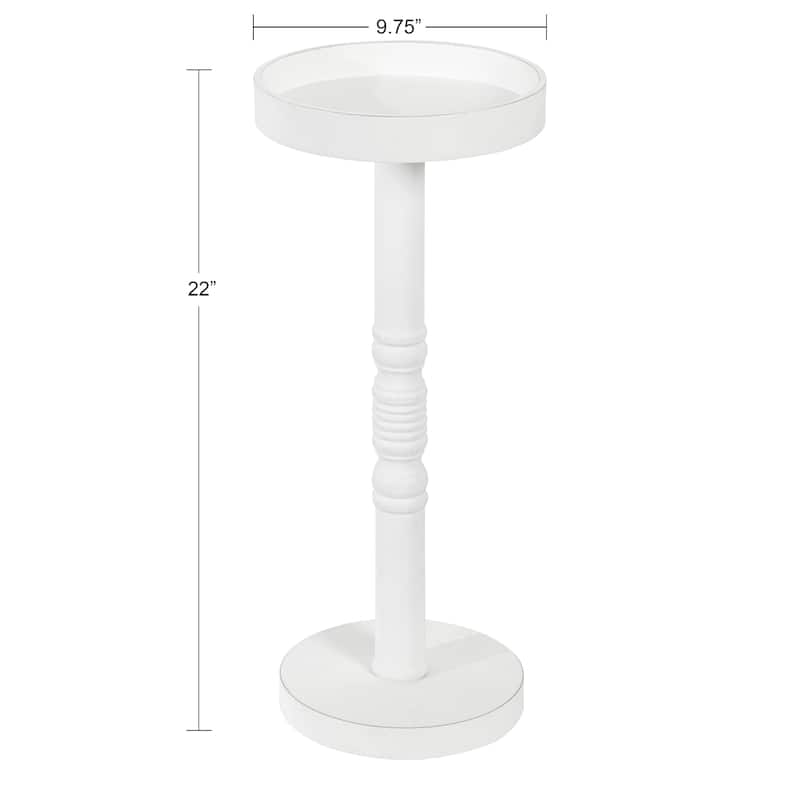 Kate and Laurel Bellport Pedestal End Table - 10x10x22