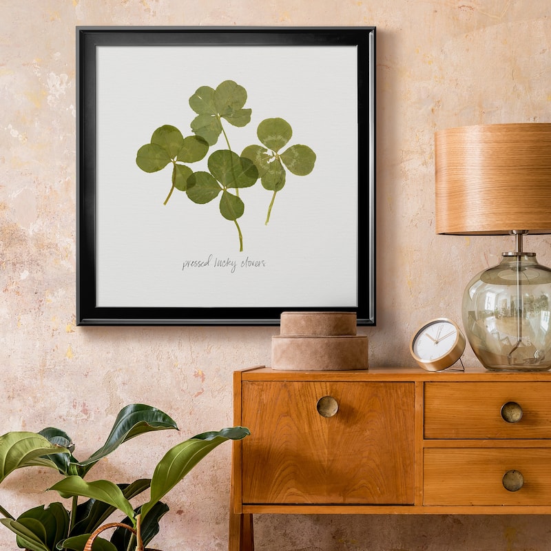Pressed Clover I-Premium Framed Canvas - Ready to Hang