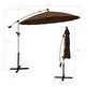 preview thumbnail 23 of 27, Gymax 10FT Patio Offset Hanging Umbrella Cantilever Umbrella w/ Tilt