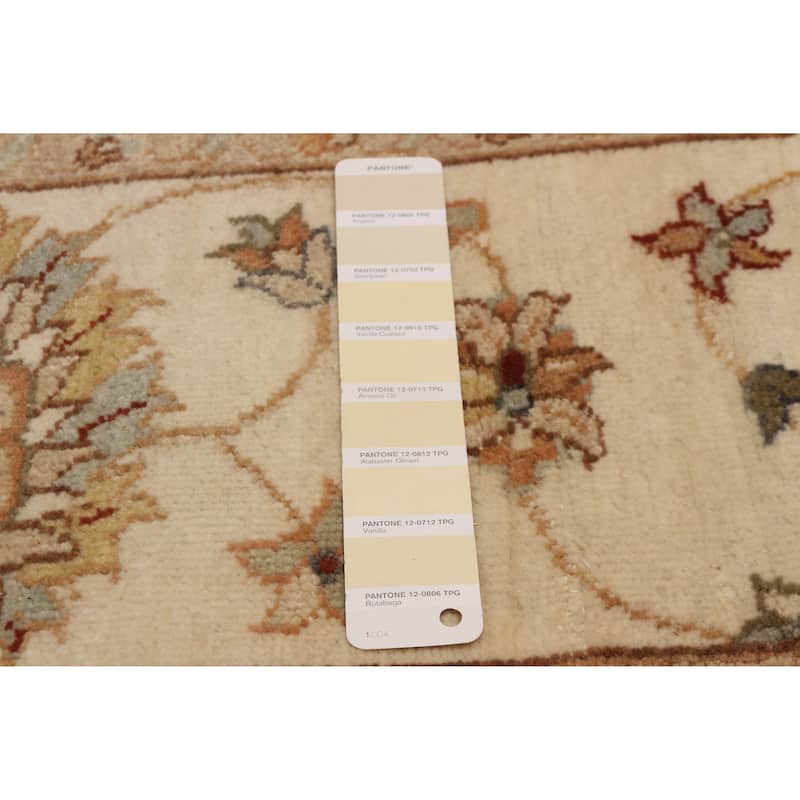 ECARPETGALLERY Hand-knotted Jamshidpour Cream Wool Rug - 6' 4" x 10'