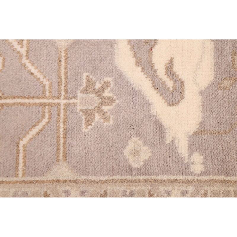 ECARPETGALLERY Hand-knotted Royal Oushak Grey Wool Rug - 7'11 x 9'10