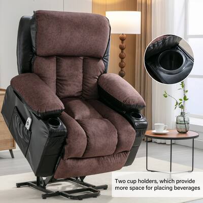 Power Electric Massage Lift Lounge Chair with Heating and Vibration Functions, Suitable For The Elderly