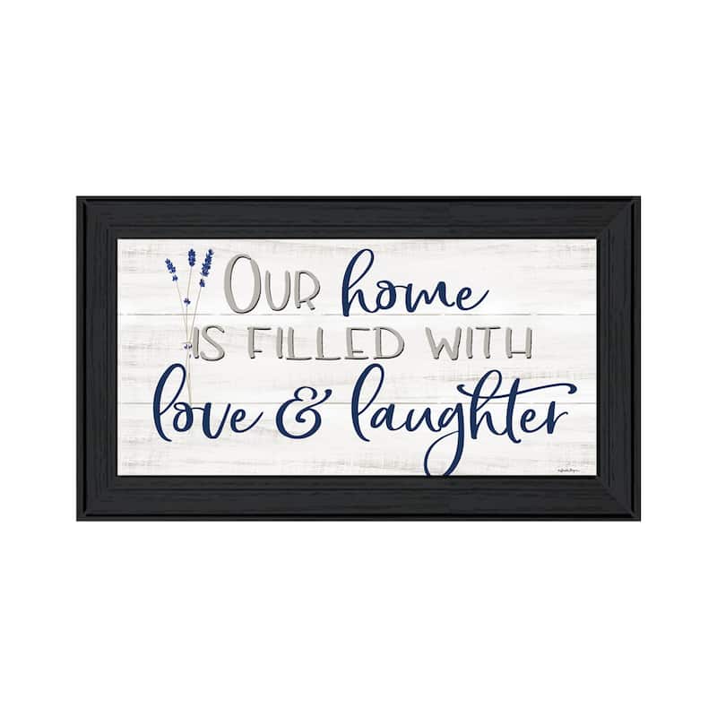 TrendyDecor4U Contemporary "Our Home" Framed Print Wall Art