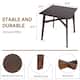 Wood Counter Height Dining Table, Farmhouse Square Bar Table Small ...