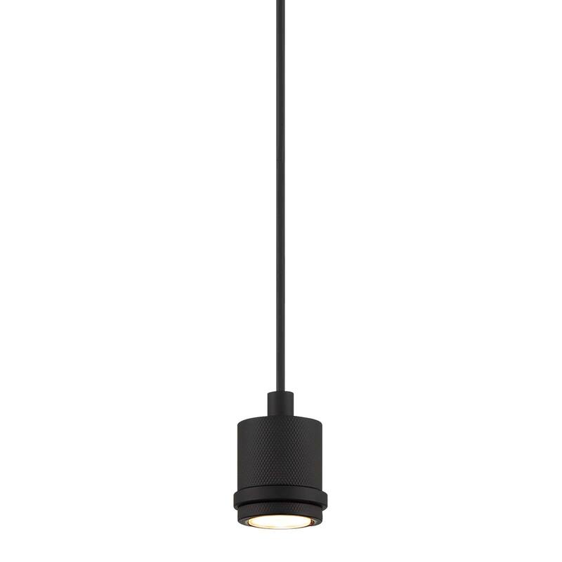 Access Lighting 63139LEDD Port Nine Stark 3" Wide LED Mini Pendant - Matte Black / Clear Frosted