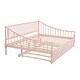 preview thumbnail 7 of 22, Multi-functional Design,Full Size Daybed with Trundle and Support Legs,Solid Construction
