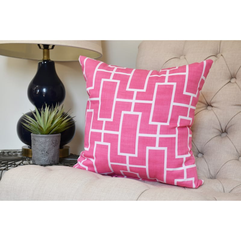 20 x 20 inch Screen Lattice Geometric Print Pillow