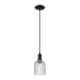 preview thumbnail 5 of 82, Innovations Lighting Downtown Urban - Bridal Veil - 1 Light 5" Cord Hung Mini Pendant Clear/Matte Black