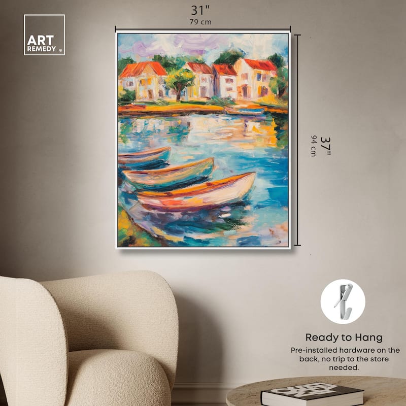 Bayside Calm II Canvas by Art Remedy