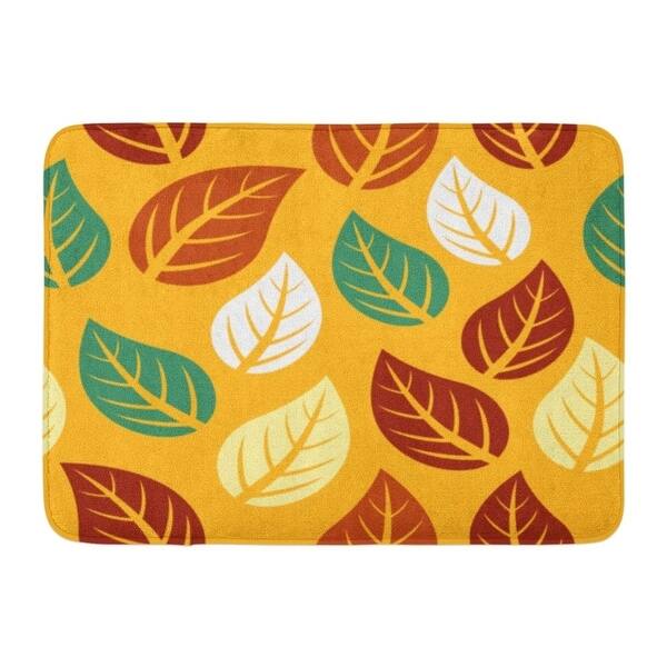 Shop Blue Pattern Autumn Leaf Fall Abstract Beautiful Beauty Cold Doormat Floor Rug Bath Mat 23 6x15 7 Inch Multi On Sale Overstock 31778433