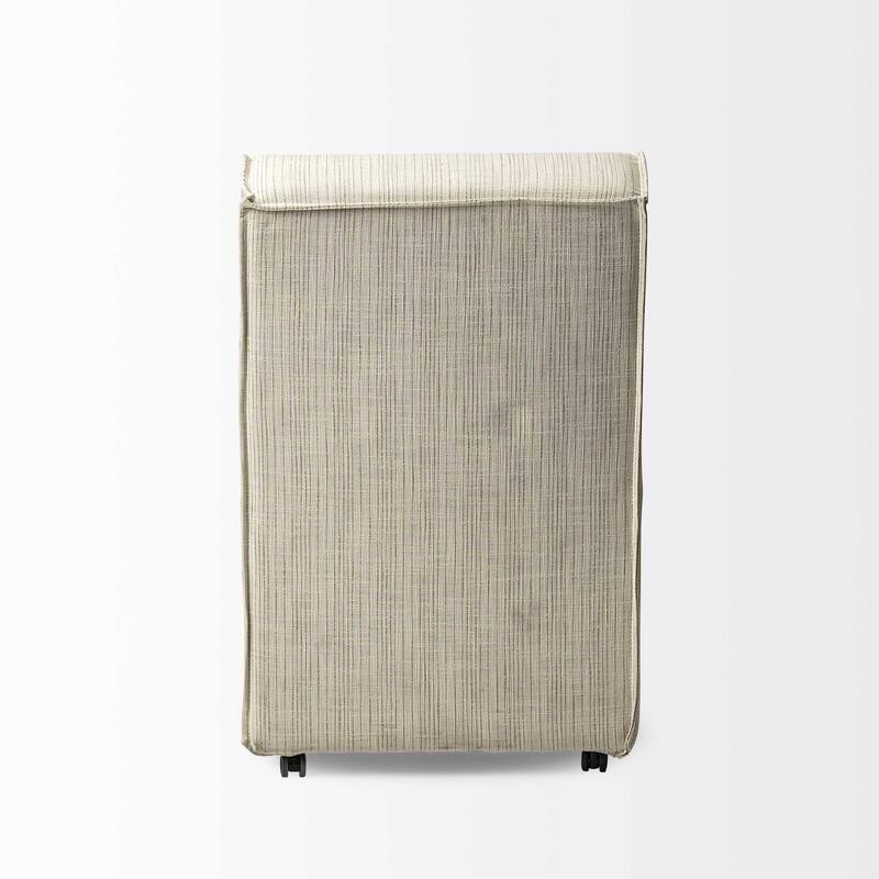 HomeRoots Cream Fabric Dining Parsons Chair - 26.30 in. x 31.80 in. x 19.80 in.