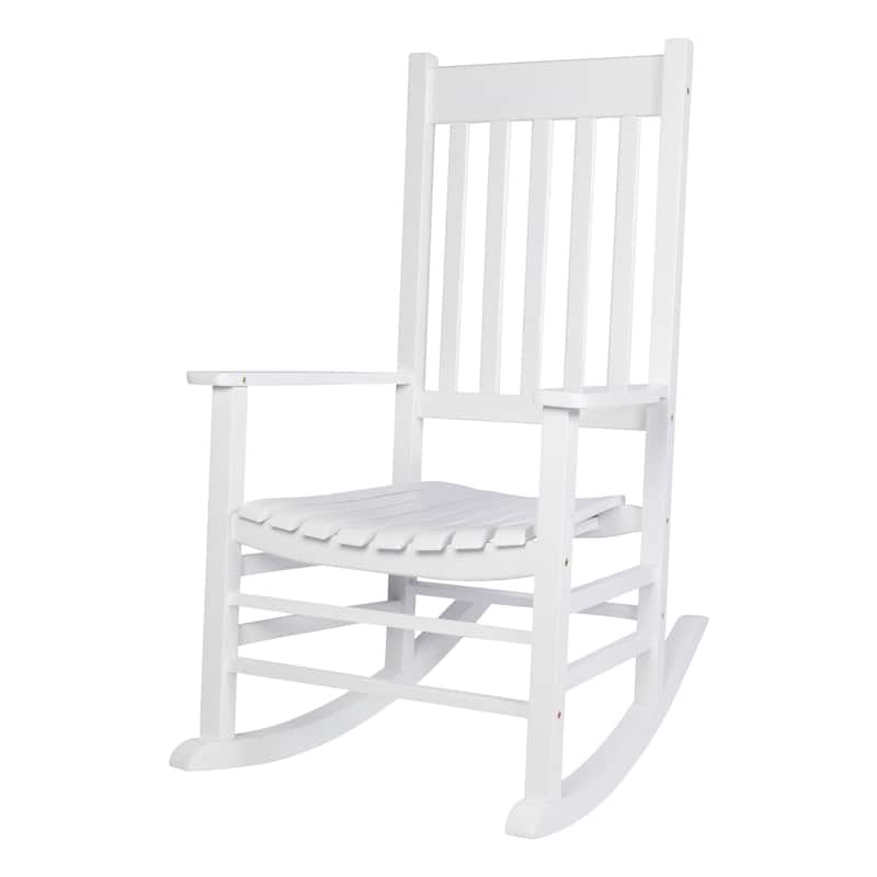 Arcardia Porch Solid Acacia Wood Rocking Chair - White