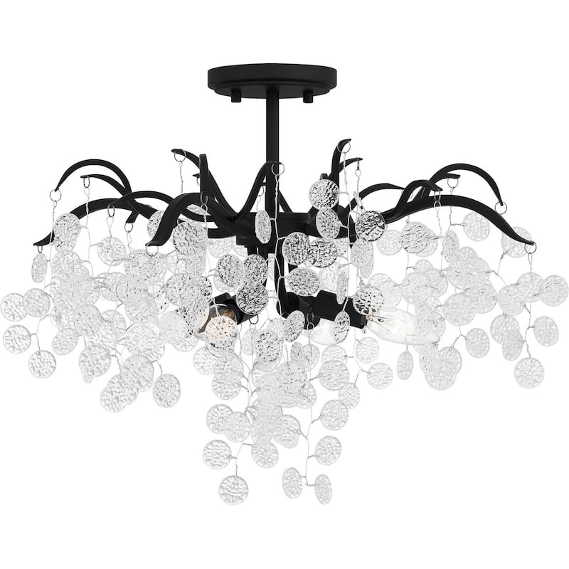 Maple Four Light Semi Flush Mount