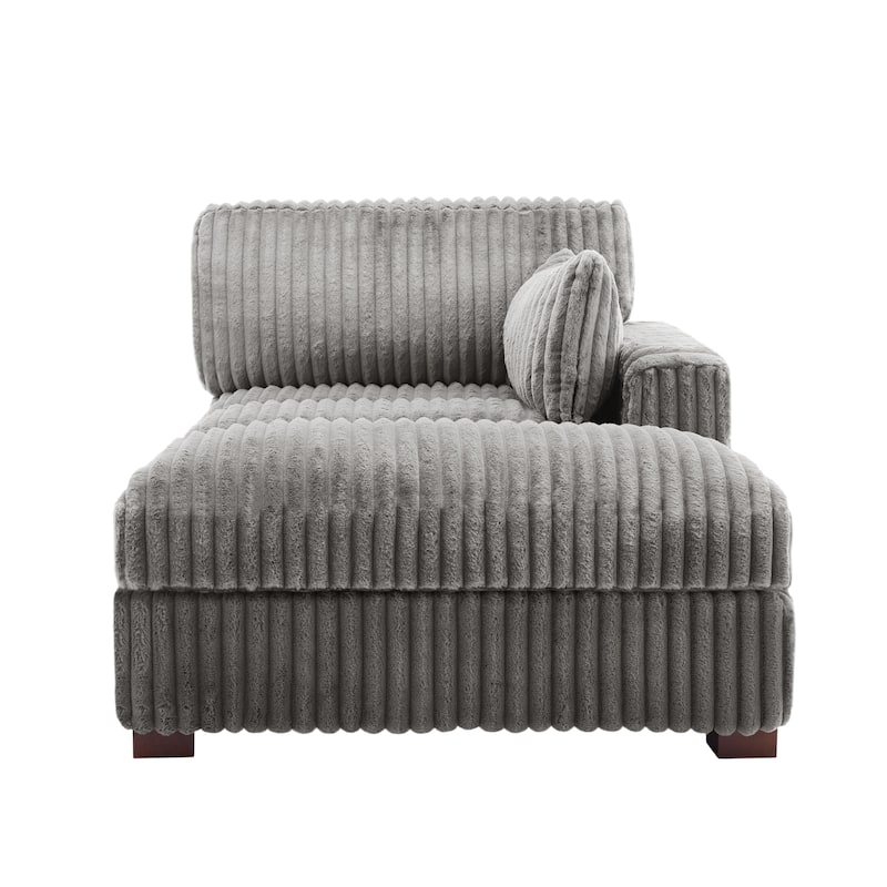 Oversized L-Shape Upholstered Chaise Lounge Sofa Couch