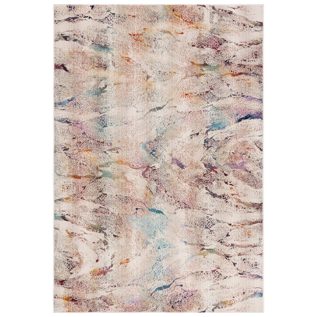 SAFAVIEH Rainbow Elfriede Indoor/Outdoor Boho Waterproof Patio Backyard Rug