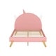 preview thumbnail 4 of 6, Full Size Platform Bed with Unicorn Headboard - Enchanting and Functional