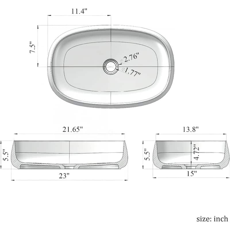 Modern Translucent Bathroom Sink with Durable Resin Construction and Stylish Design