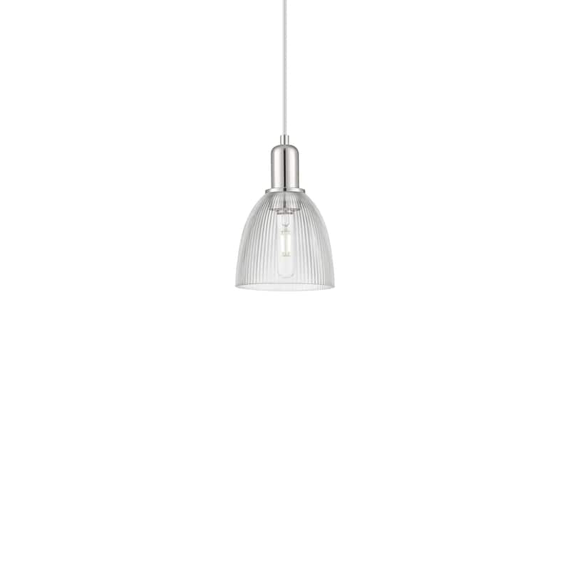 Innovations Lighting 716-1P-10-6 Castile Pendant Castile 6" Wide Mini - Polished Nickel / Clear