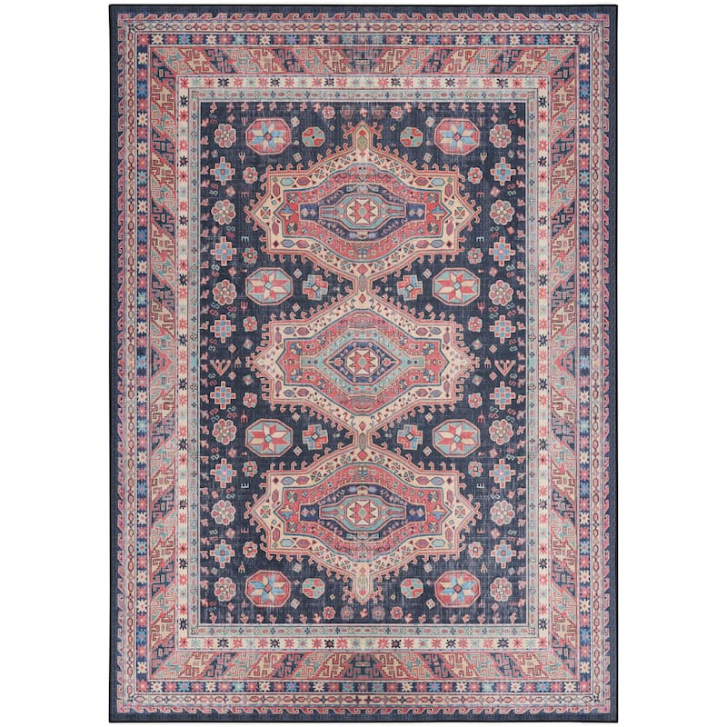 Nourison Vintage Home Indoor Persian Area Rug - Blue/Navy - 5' x 7' - Rectangle