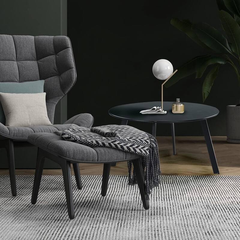 18" or 28" Round Outdoor Side Table End Table Coffee Table - BlackL