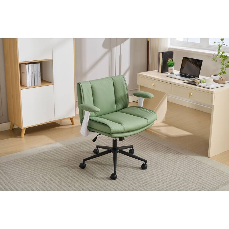 Criss Cross Office Chair with Flip-Up Arms