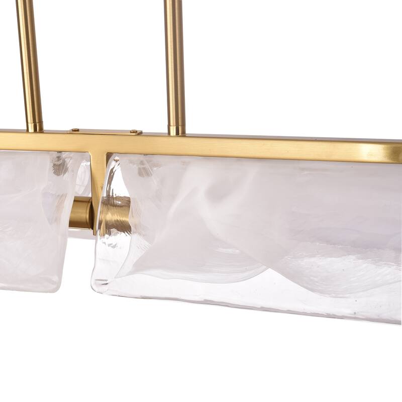 Varaluz Mingle 2-Light Linear Pendant - Satin Brass