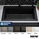 preview thumbnail 82 of 86, Karran Drop-In Quartz 33 in. 1-Hole Single Bowl Kitchen Sink Kit