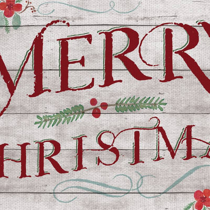 Merry Christmas Canvas Art Print