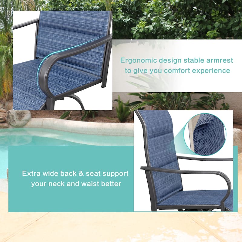 Futzca Patio Swivel Bar Bistro Set or Swivel Bar Stools