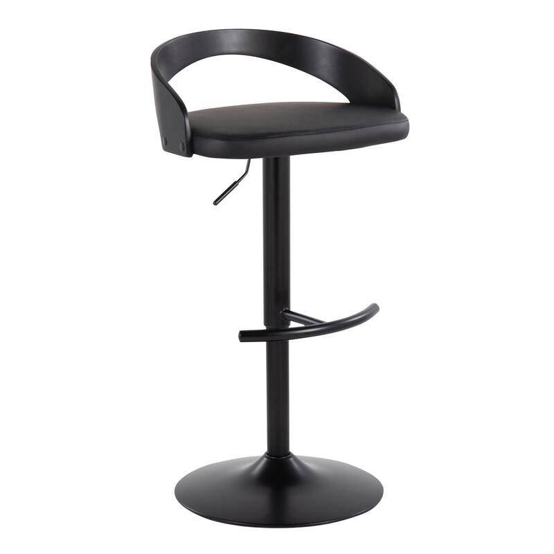 Carson Carrington Stavanger Adjustable Bar Stool with Rounded T Footrest (Set of 2)