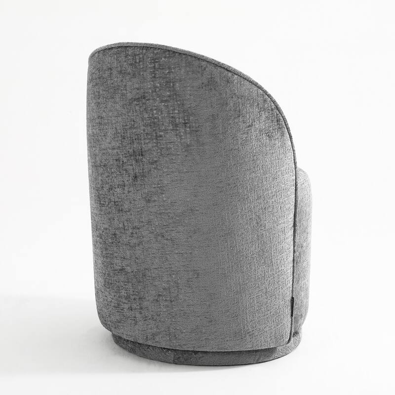UIXE Modern Upholstered Swivel Armless Side Dining Chairs