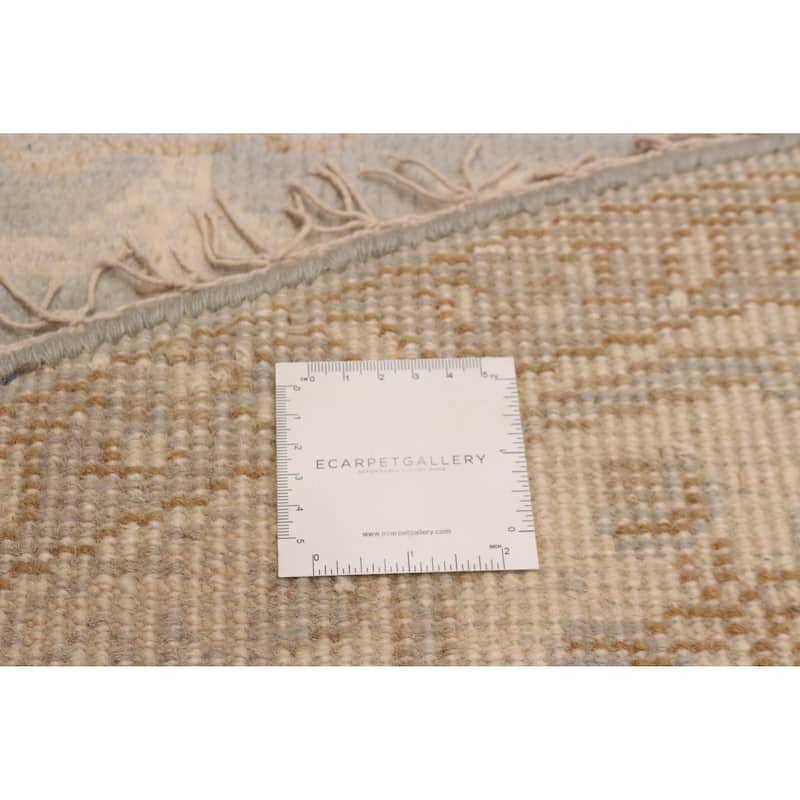 ECARPETGALLERY Hand-knotted Royal Oushak Grey Wool Rug - 6'0 x 6'0