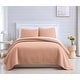preview thumbnail 92 of 109, Oversized Solid 3-piece Quilt Set by Southshore Fine Linens Blush - Full - Queen