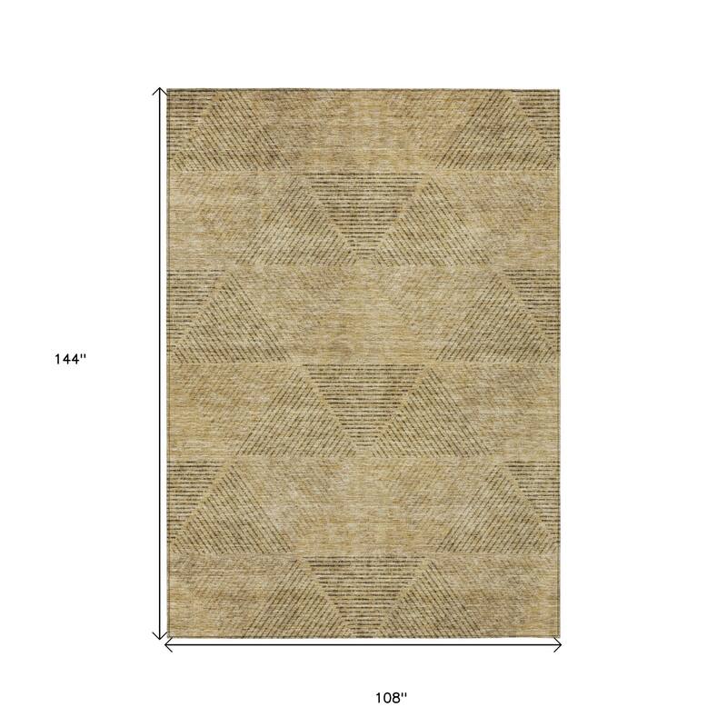 HomeRoots Geometric Transitional Rectangle Outdoor Rug