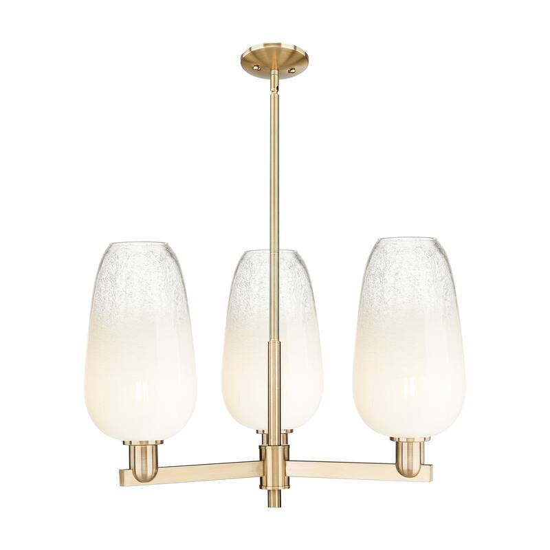 Innovations Lighting Downtown Urban - Brookhaven Flute - 3 Light 18" Stem Hung Chandelier