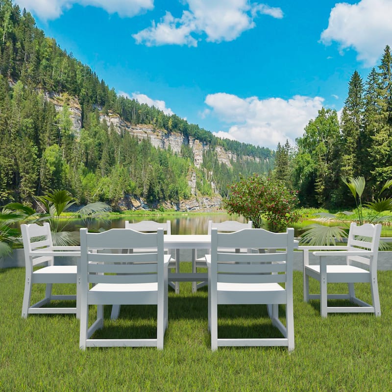 White Outdoor Dining Chairs Set of 2 Patio Chairs, Leisure Chair Reception Chair Side Chair Arm Chair Reading Chair