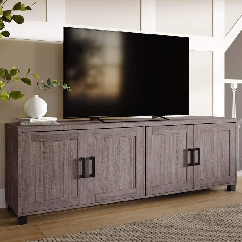 71-Inch Wide TV Stand with Storage Doors, TVs up to 85"